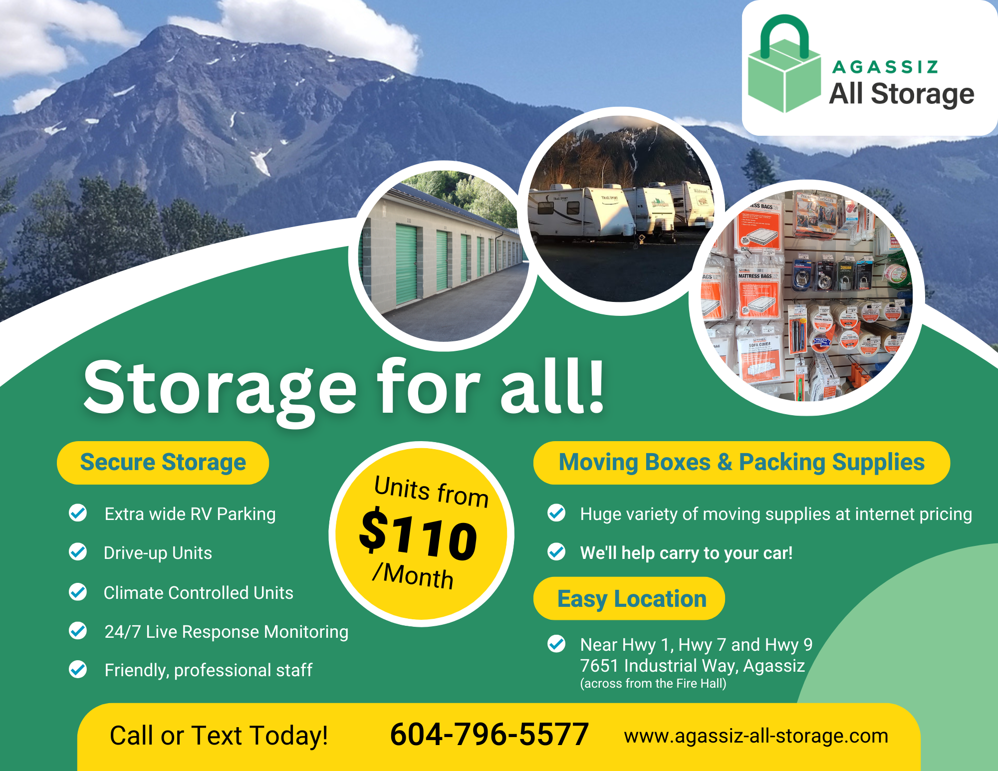 Agassiz storage